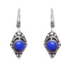 Gehna Jaipur Dumortierite Stone Studded Earrings In German Silver  For Girls & Women GE01-1028