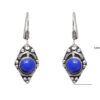 Gehna Jaipur Dumortierite Stone Studded Earrings In German Silver  For Girls & Women GE01-1028 - Image 3