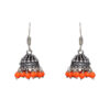 Gehna Jaipur Red Jasper Color Zircon Beads Jhumki  Earring For Girls & Women GE03-1029