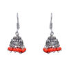 Gehna Jaipur Red Jasper Color Zircon Beads Jhumki  Earring For Girls & Women GE03-1032