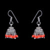 Gehna Jaipur Red Jasper Color Zircon Beads Jhumki  Earring For Girls & Women GE03-1032 - Image 5