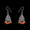 Gehna Jaipur Orange Color Zircon Beads Jhumki  Earring In Silver For Girls & Women GE03-1033 - Image 5