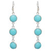 Gehna Jaipur Chalcedony Color Stone Earrings In German Silver  For Girls & Women GE01-1034