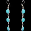 Gehna Jaipur Chalcedony Color Stone Earrings In German Silver  For Girls & Women GE01-1034 - Image 4