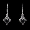 Gehna Jaipur Black Spinel Color Stone Studded Earrings In German Silver  For Girls & Women GE01-1037 - Image 5
