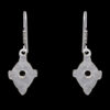 Gehna Jaipur Black Spinel Color Stone Studded Earrings In German Silver  For Girls & Women GE01-1037 - Image 4