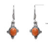 Gehna Jaipur Sun Sitara Color Stone Studded Earrings In German Silver  For Girls & Women GE01-1038 - Image 3