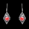 Gehna Jaipur Red Quartz Stone Earrings In German Silver  For Girls & Women GE01-1039 - Image 5