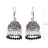 Gehna Jaipur Pearl & Black Onyx Color Zircon Beads Jhumki Earring  For Girls & Women GE03-1039 - Image 3