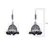 Gehna Jaipur Black Onyx Color Zircon Beads Jhumki  Earring  For Girls & Women GE03-1040 - Image 3