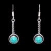 Gehna Jaipur Turquoise Color Stone Studded Earrings In German Silver  For Girls & Women GE01-1043 - Image 5