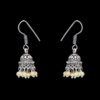 Gehna Jaipur Opal Color Zircon Beads Jhumki  Earring In Silver For Girls & Women GE03-1043 - Image 5