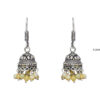 Gehna Jaipur Opal Color Zircon Beads Jhumki  Earring In Silver For Girls & Women GE03-1043 - Image 3