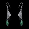 Gehna Jaipur Green Color Zircon Beads Jhumki  Earring In Silver For Girls & Women GE03-1044 - Image 5
