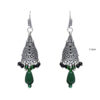 Gehna Jaipur Green Color Zircon Beads Jhumki  Earring In Silver For Girls & Women GE03-1044 - Image 3