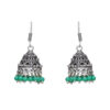 Gehna Jaipur Green Onyx Color Zircon Beads Jhumki  Earring For Girls & Women GE03-1045