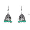 Gehna Jaipur Green Onyx Color Zircon Beads Jhumki  Earring For Girls & Women GE03-1045 - Image 3