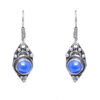 Gehna Jaipur Dumortierite Color Stone Earrings In German Silver  For Girls & Women GE01-1047