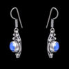 Gehna Jaipur Dumortierite Color Stone Earrings In German Silver  For Girls & Women GE01-1047 - Image 4