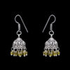 Gehna Jaipur Peridot Color Zircon Beads Jhumki  Earring In Silver For Girls & Women GE03-1049 - Image 5