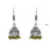 Gehna Jaipur Peridot Color Zircon Beads Jhumki  Earring In Silver For Girls & Women GE03-1049 - Image 3