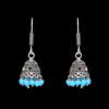 Gehna Jaipur Turquoise Color Zircon Beads Jhumki  Earring In Silver For Girls & Women GE03-1051 - Image 4