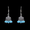 Gehna Jaipur Turquoise Color Zircon Beads Jhumki  Earring In Silver For Girls & Women GE03-1052 - Image 4