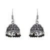 Gehna Jaipur Black Onyx Color Zircon Beads Jhumki  Earring  For Girls & Women GE03-1060