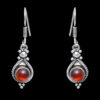 Gehna Jaipur Red Garnet Stone Earrings In German Silver  For Girls & Women GE01-1061 - Image 2