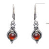 Gehna Jaipur Red Garnet Stone Earrings In German Silver  For Girls & Women GE01-1061