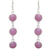 Gehna Jaipur Pink Quartz Stone Earrings In German Silver  For Girls & Women GE01-1062