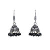 Gehna Jaipur Black Onyx Color Zircon Beads Jhumki  Earring  For Girls & Women GE03-1062