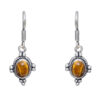 Gehna Jaipur Tiger Eye Color Stone Studded Earrings In German Silver  For Girls & Women GE01-1064
