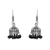 Gehna Jaipur Black Onyx Color Zircon Beads Jhumki  Earring  For Girls & Women GE03-1064