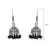 Gehna Jaipur Black Onyx Color Zircon Beads Jhumki  Earring  For Girls & Women GE03-1064 - Image 3