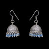 Gehna Jaipur Blue Color Zircon Beads Jhumki  Earring In Silver For Girls & Women GE03-1065 - Image 5