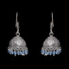 Gehna Jaipur Blue Color Zircon Beads Jhumki  Earring In Silver For Girls & Women GE03-1065 - Image 4