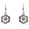 Gehna Jaipur Labradorite Color Stone Studded Earrings In German Silver  For Girls & Women GE01-1065 - Image 3
