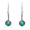Gehna Jaipur Malachite Color Stone Studded Earrings In German Silver  For Girls & Women GE01-1066