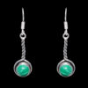Gehna Jaipur Malachite Color Stone Studded Earrings In German Silver  For Girls & Women GE01-1066 - Image 5