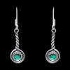 Gehna Jaipur Malachite Color Stone Studded Earrings In German Silver  For Girls & Women GE01-1066 - Image 4