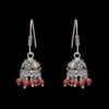 Gehna Jaipur Maroon Color Zircon Beads Jhumki  Earring In Silver For Girls & Women GE03-1066 - Image 4