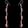 Gehna Jaipur Maroon Color Quartz Stone Earrings In German Silver  For Girls & Women GE01-1069 - Image 4