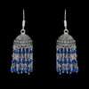 Gehna Jaipur Blue Color Zircon Beads Jhumki  Earring In Silver For Girls & Women GE03-1070 - Image 4