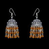 Gehna Jaipur Citrine Color Zircon Beads Jhumki  Earring In Silver For Girls & Women GE03-1071 - Image 5