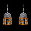 Gehna Jaipur Citrine Color Zircon Beads Jhumki  Earring In Silver For Girls & Women GE03-1071 - Image 4