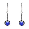 Gehna Jaipur Dumortierite Color Stone Studded Earrings In German Silver  For Girls & Women GE01-1072