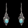 Gehna Jaipur Turquoise Color Stone Earrings In German Silver  For Girls & Women GE01-1073 - Image 5