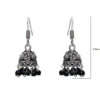 Gehna Jaipur Black Onyx Color Zircon Beads Jhumki  Earring For Girls & Women GE03-1073 - Image 3