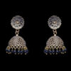 Gehna Jaipur Black Onyx Color Zircon Beads Gold Plated Fashionable Jhumki  Earring For Girls & Women GE03-1075 - Image 5